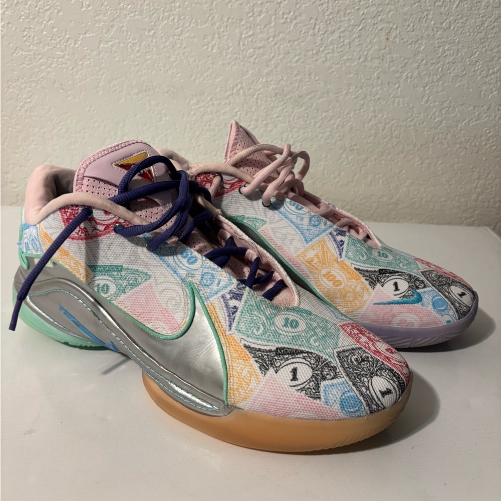 Nike LeBron 22 “Monopoly”  Sneakers with Silver Accents